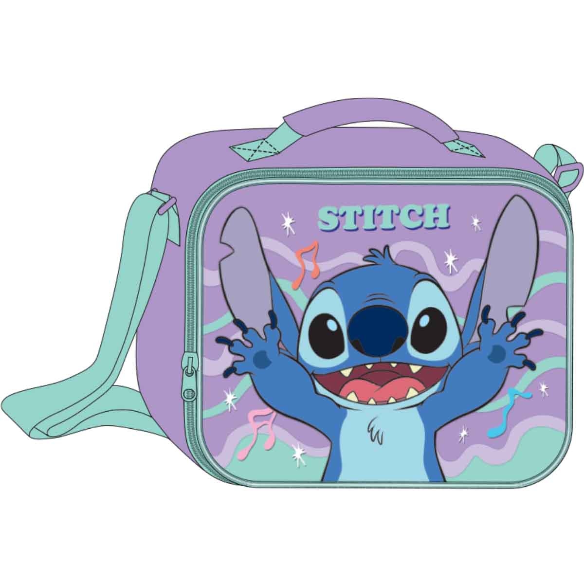 ليليو & ستيتش مجموعة حقيبة ترولي 5 في 1 مقاس 16 انش مع صندوق غداء وزجاجة ومقلمة وحقيبة غداء