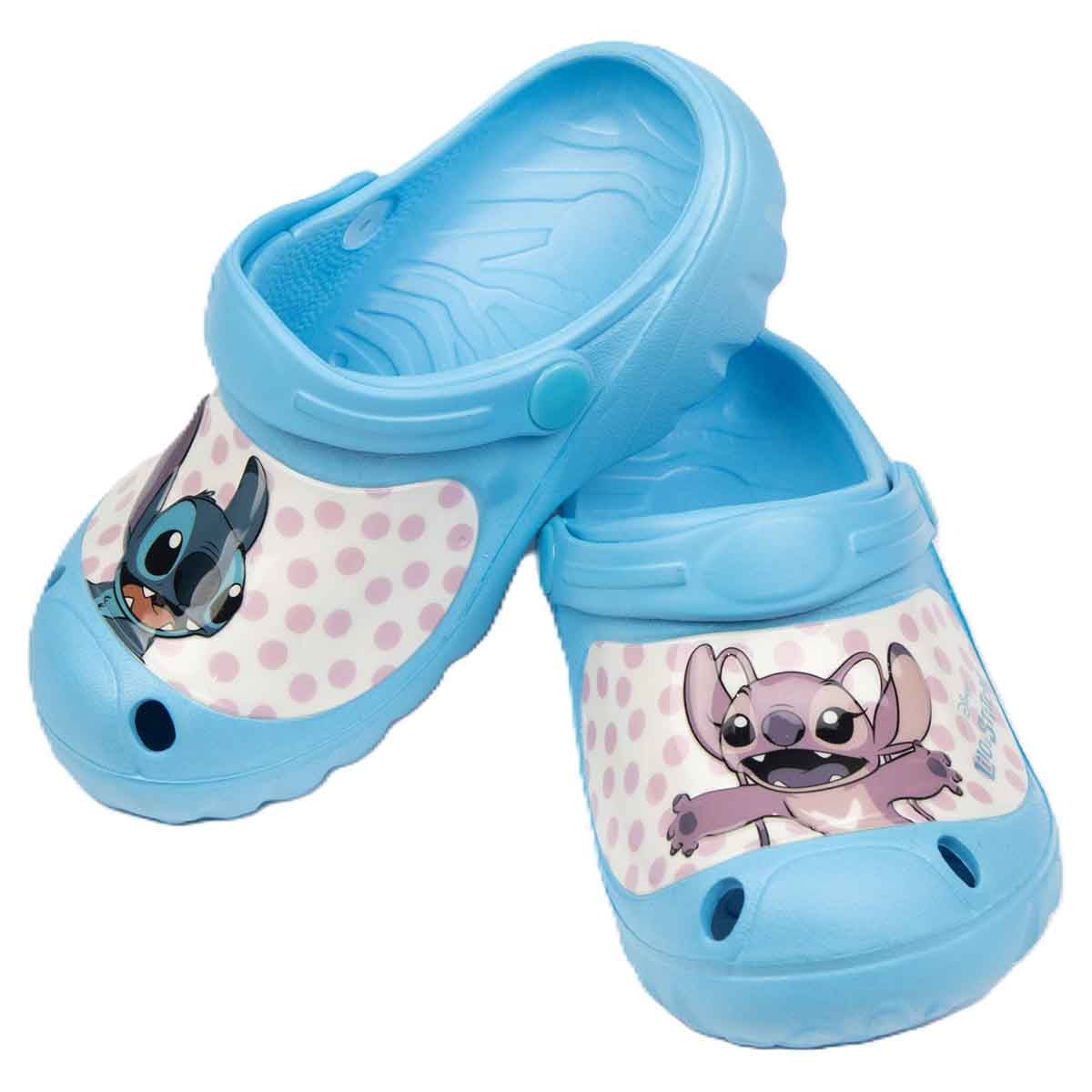 Lilo & Stitch EU Blue Lightweight & Comfortable Slip-On Sandals Kids Klogs Girls
