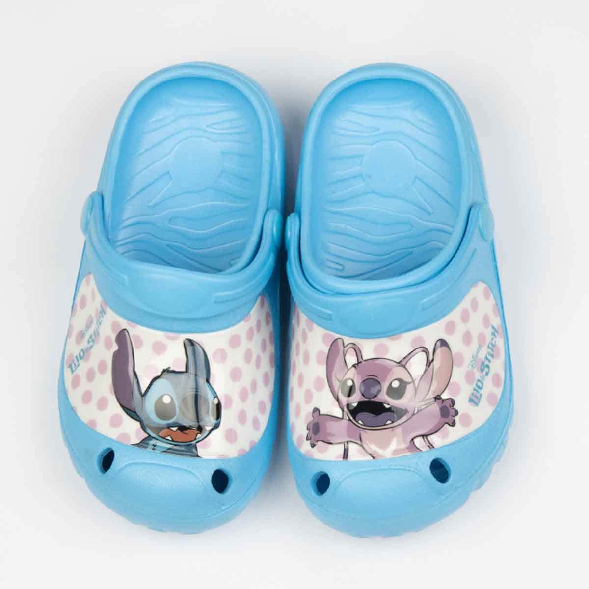 Lilo & Stitch EU Blue Lightweight & Comfortable Slip-On Sandals Kids Klogs Girls