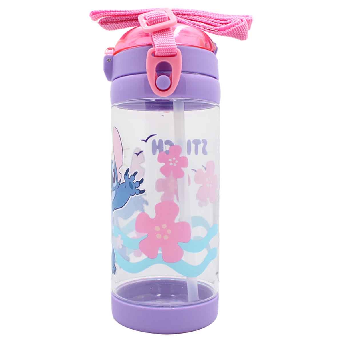 ليليو & ستيتش زجاجة ماء مربعة فاخرة مضادة للتسرب سعة 500 مل