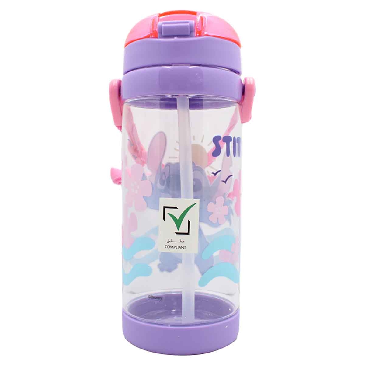 ليليو & ستيتش زجاجة ماء مربعة فاخرة مضادة للتسرب سعة 500 مل