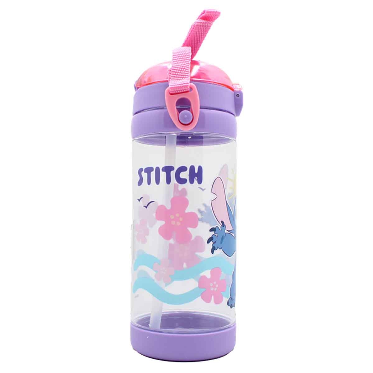 ليليو & ستيتش زجاجة ماء مربعة فاخرة مضادة للتسرب سعة 500 مل