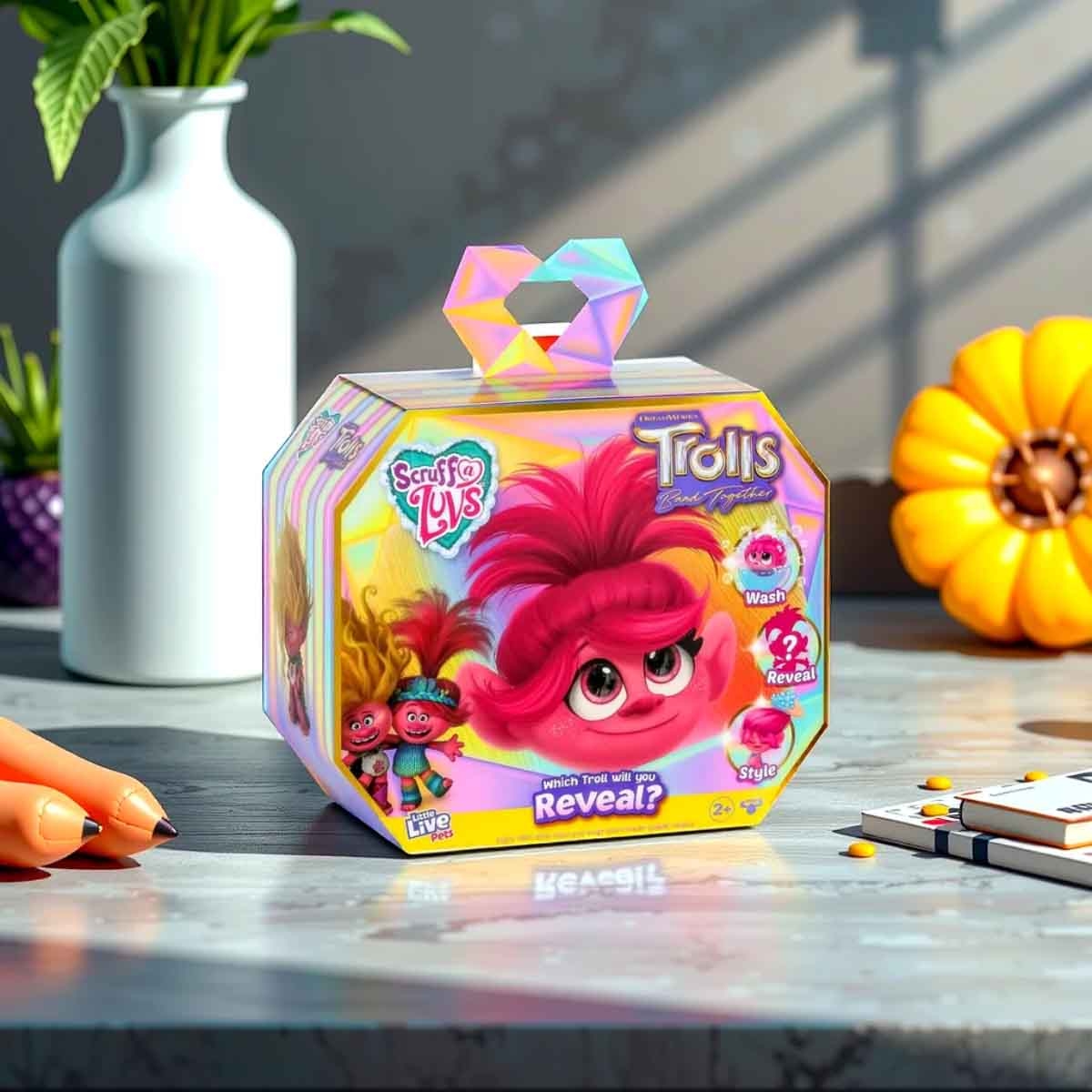 Little Live Pets Scruff-a-Luvs Assorted Trolls Band Together Plush Doll Girls, 3-4 Years