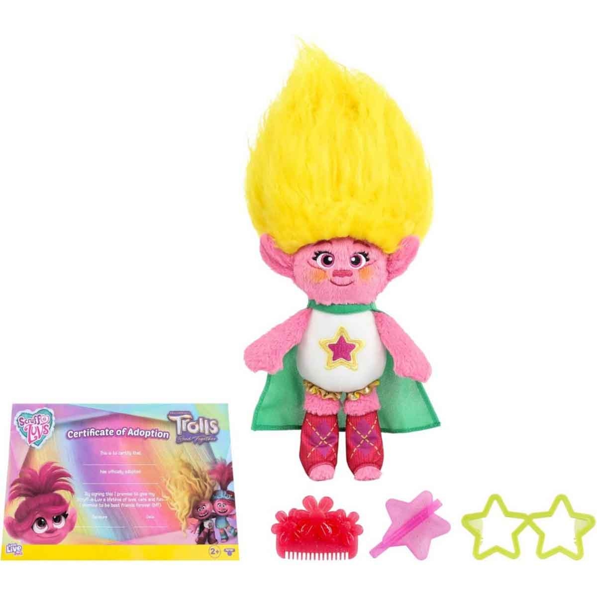 Little Live Pets Scruff-a-Luvs Assorted Trolls Band Together Plush Doll Girls, 3-4 Years