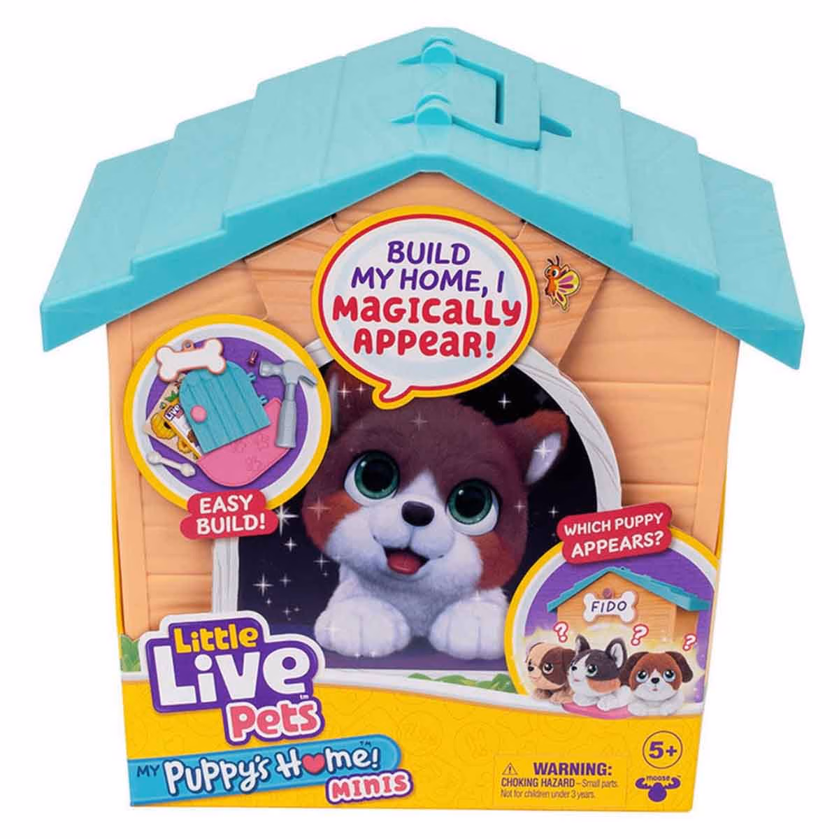 Little Live Pets Teal/Orange My Puppys Home Minis Playset Unisex, 5-7 Years