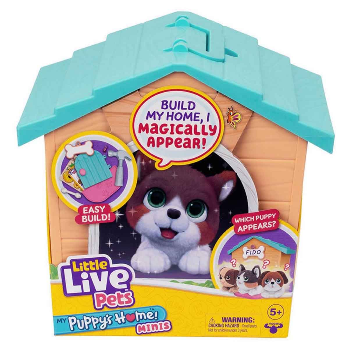 Little Live Pets Teal/Orange My Puppys Home Minis Playset Unisex, 5-7 Years