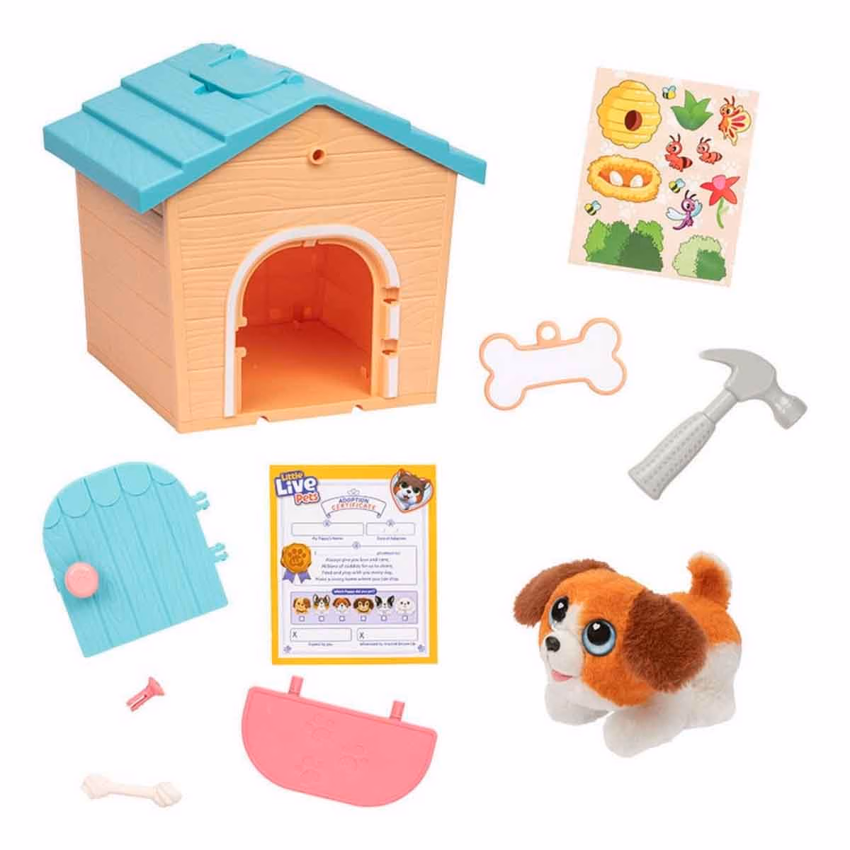 Little Live Pets Teal/Orange My Puppys Home Minis Playset Unisex, 5-7 Years