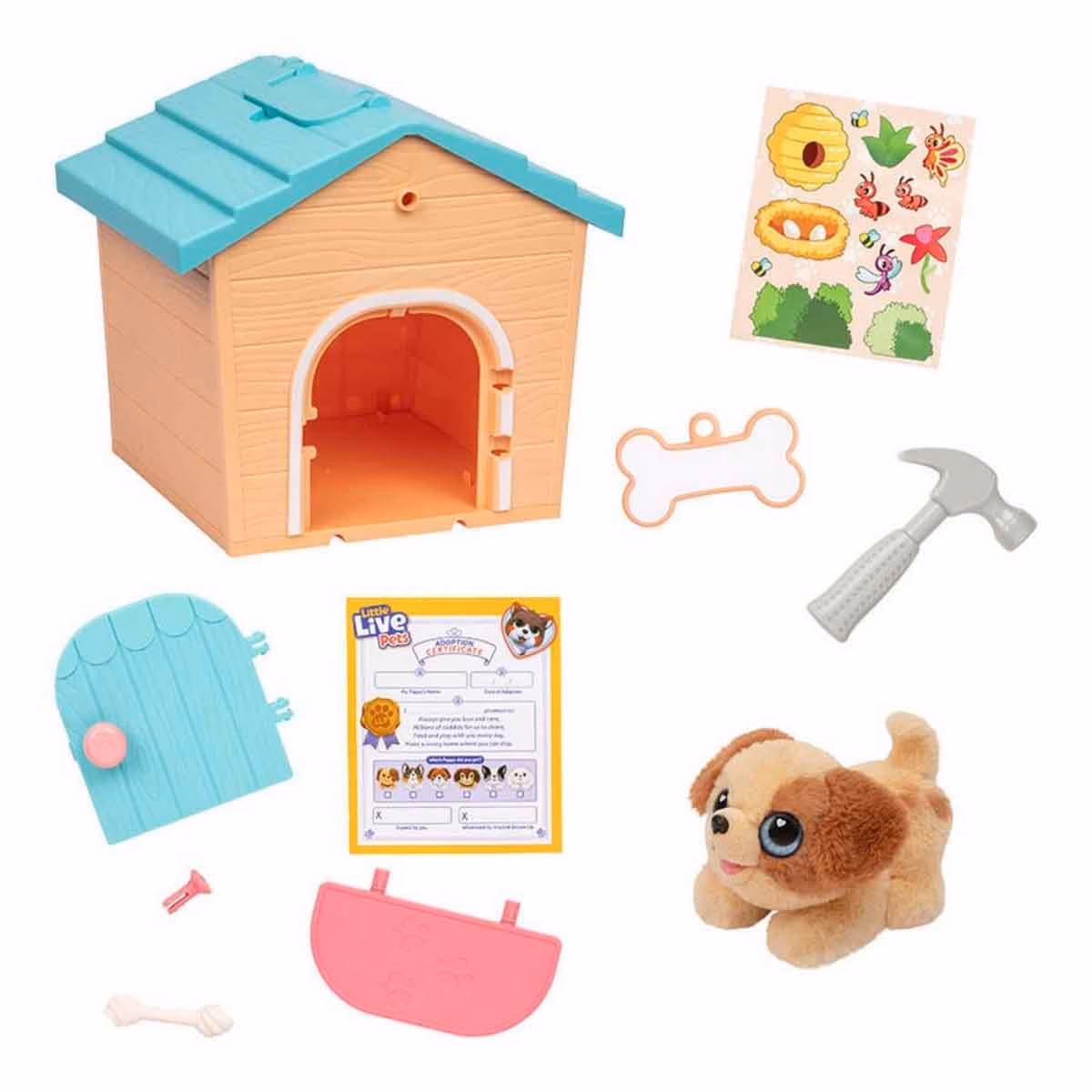 Little Live Pets Teal/Orange My Puppys Home Minis Playset Unisex, 5-7 Years