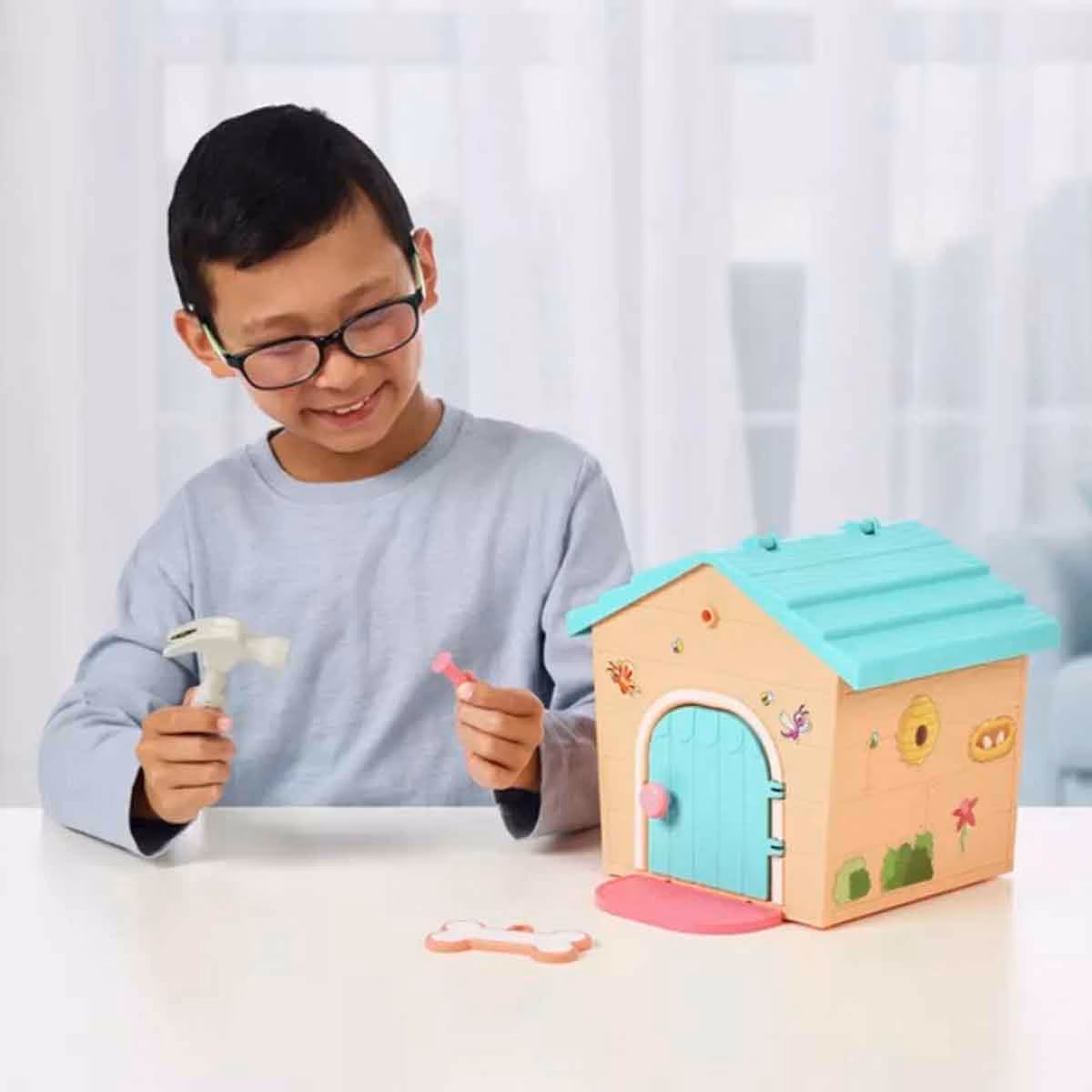 Little Live Pets Teal/Orange My Puppys Home Minis Playset Unisex, 5-7 Years