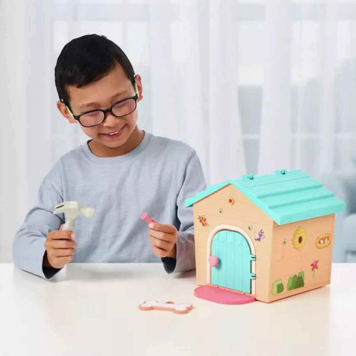 Little Live Pets Teal/Orange My Puppys Home Minis Playset Unisex, 5-7 Years
