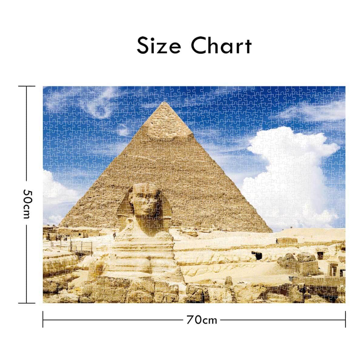 Little Story 1000-Piece The Great Pyramid of Giza Jigsaw Puzzle Set Unisex, 8-10 Years
