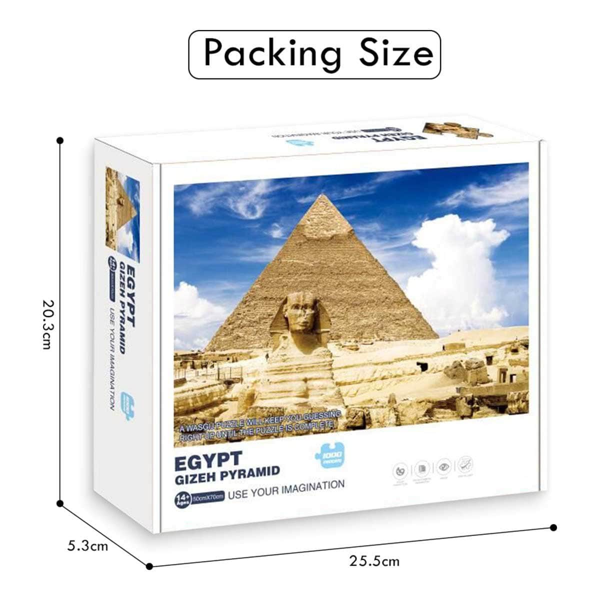 Little Story 1000-Piece The Great Pyramid of Giza Jigsaw Puzzle Set Unisex, 8-10 Years