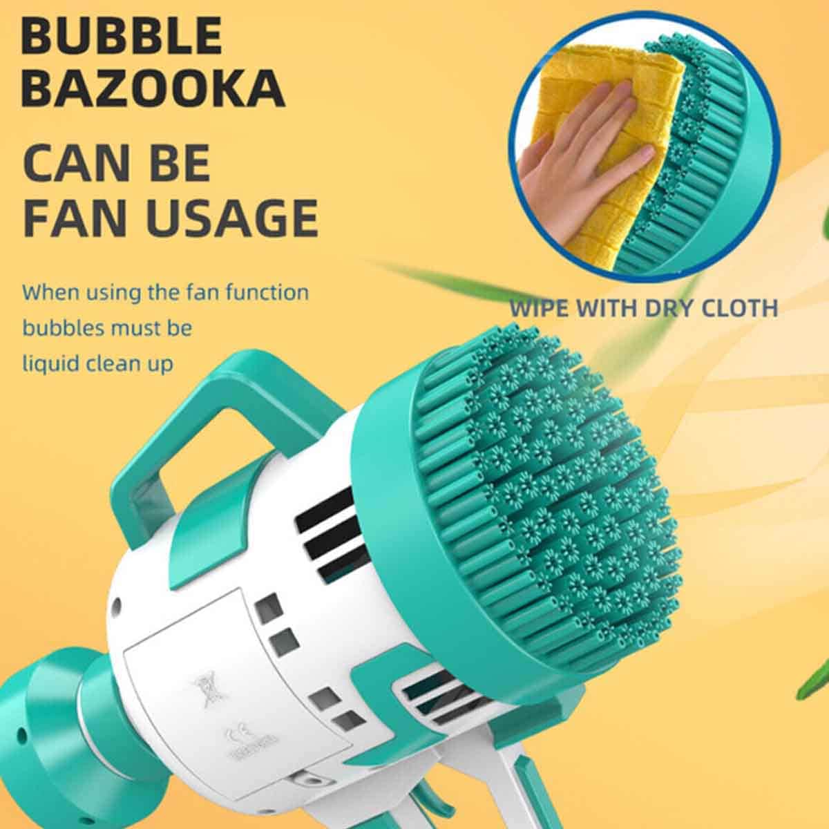 Little Story 108-Holes Bubble Machine Gun with Light & Bubble Maker Unisex, 3-4 Years