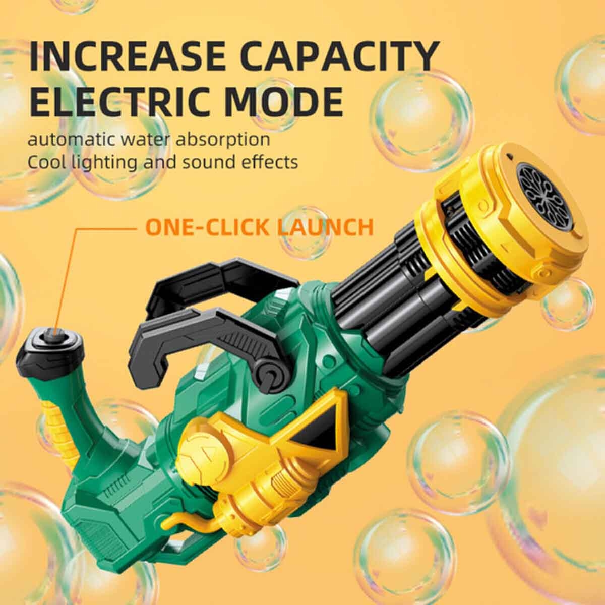 Little Story 10-Holes Green Bubble Machine Gun Unisex, 3-4 Years