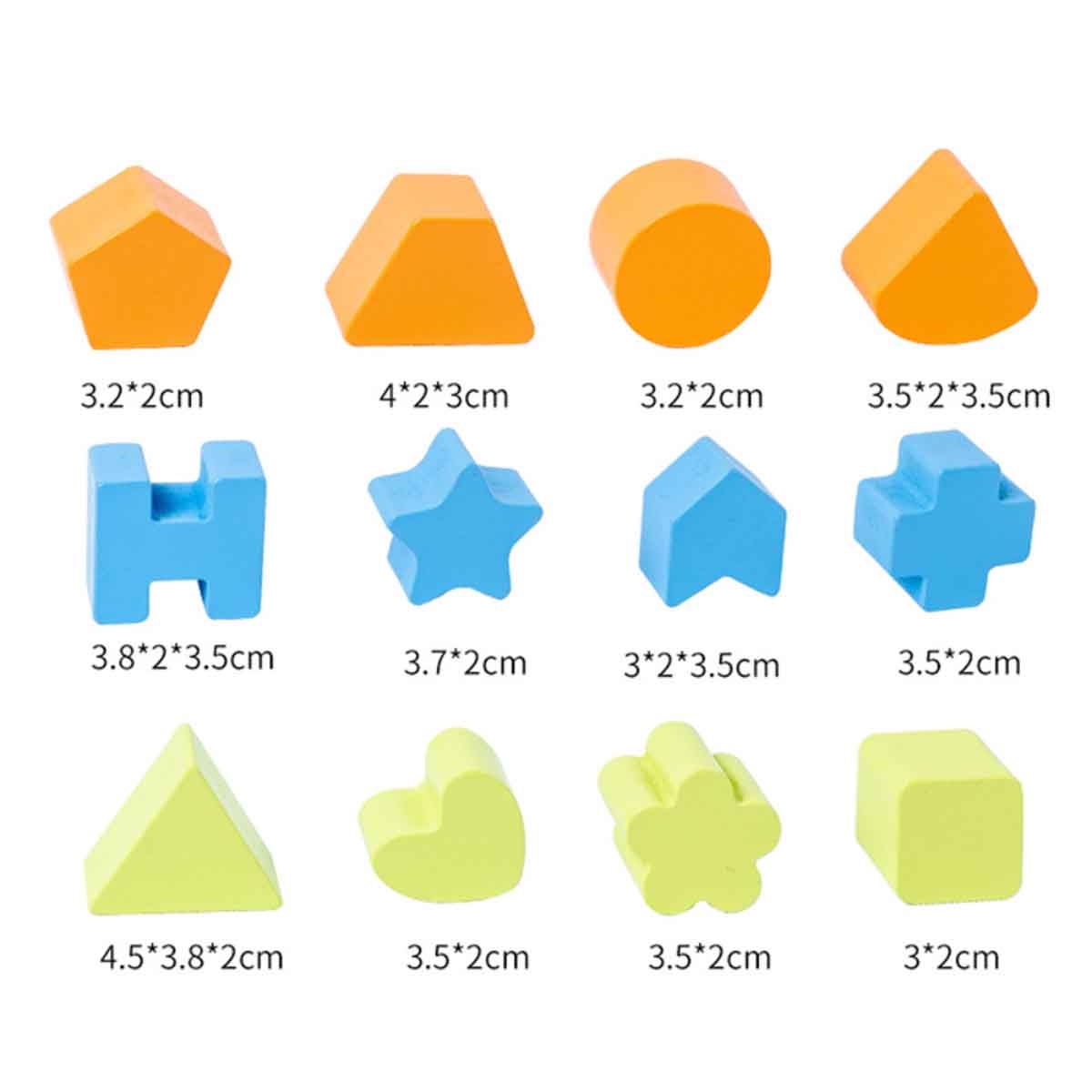 ليتل ستوري صندوق أنشطة خشبي 12 قطعة مونتيسوري للجنسين، 3–4 سنوات