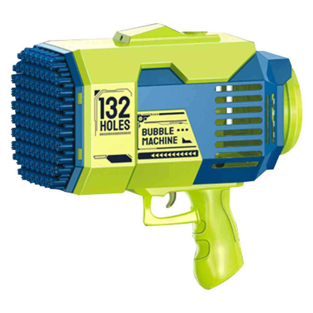 Little Story 132-Holes Bubble Machine Gun with Light & Bubble Maker Unisex, 3-4 Years