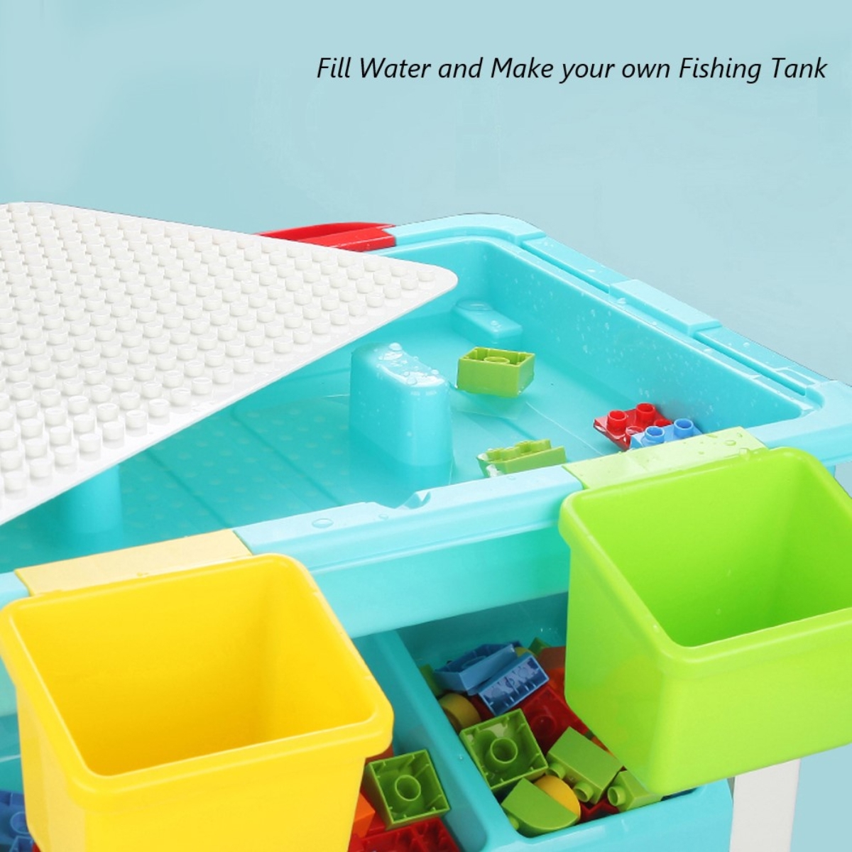 Little Story 3 in 1 Activity Table with Blocks Unisex, 3-4 Years