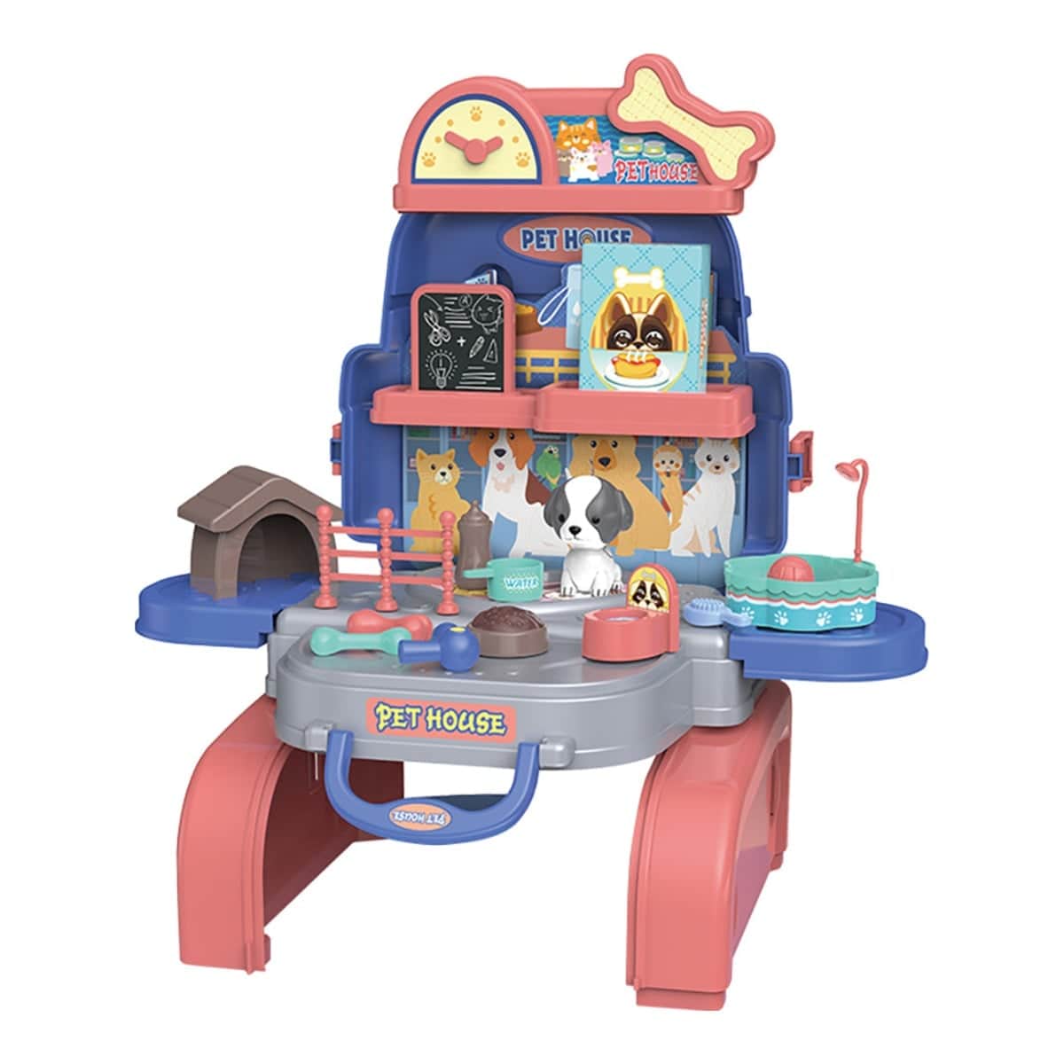 Little Story 3-in-1 Animal Care Pet House Playset Unisex, 3-4 Years