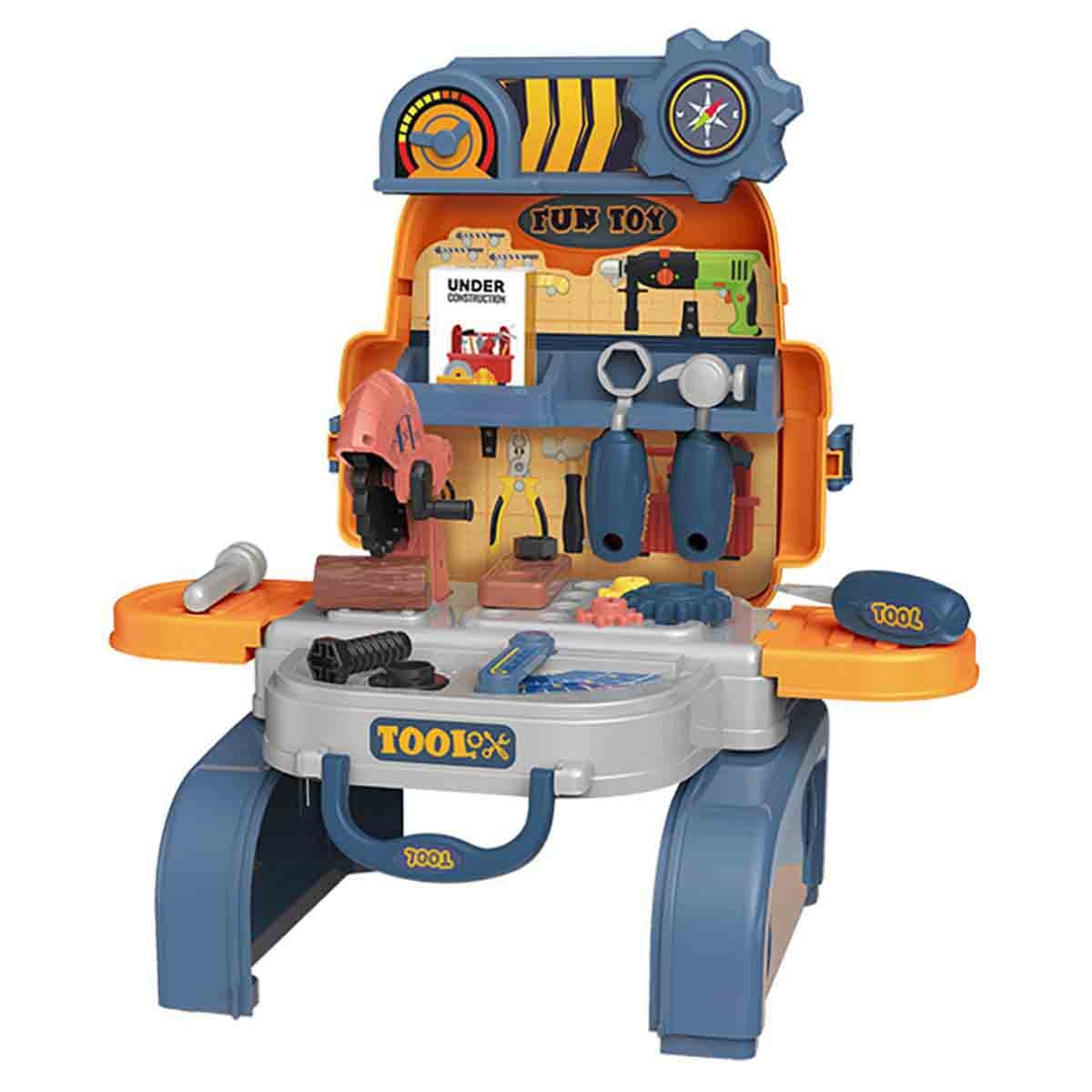 Little Story 3-In-1 Mode Mechanic/Tools Station Role Play Toy Set School Bag Unisex, 3-4 Years