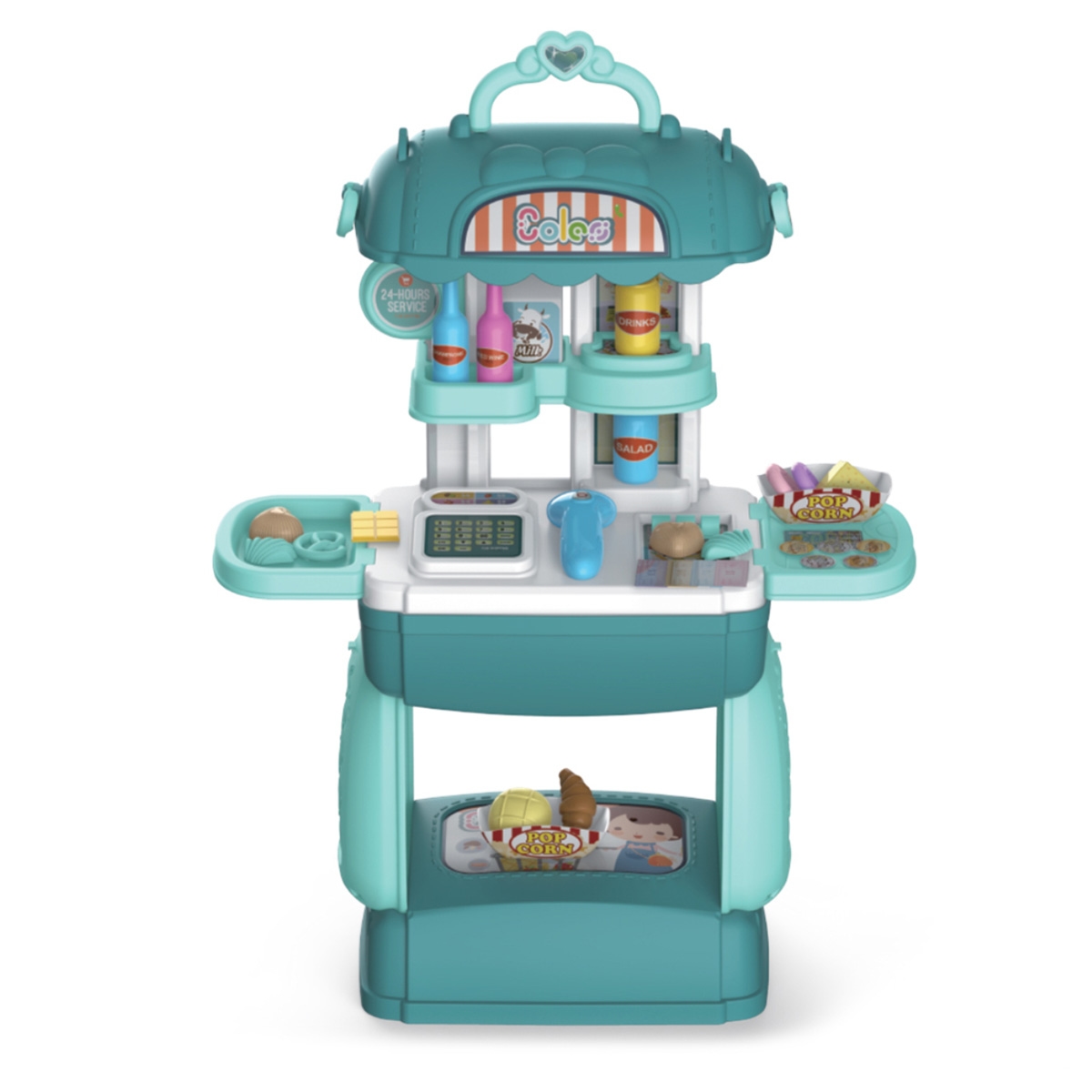 Little Story 3-In-1 Mode Shopkeeper/Supermarket Role Play Toy Set Satchel Unisex, 3-4 Years