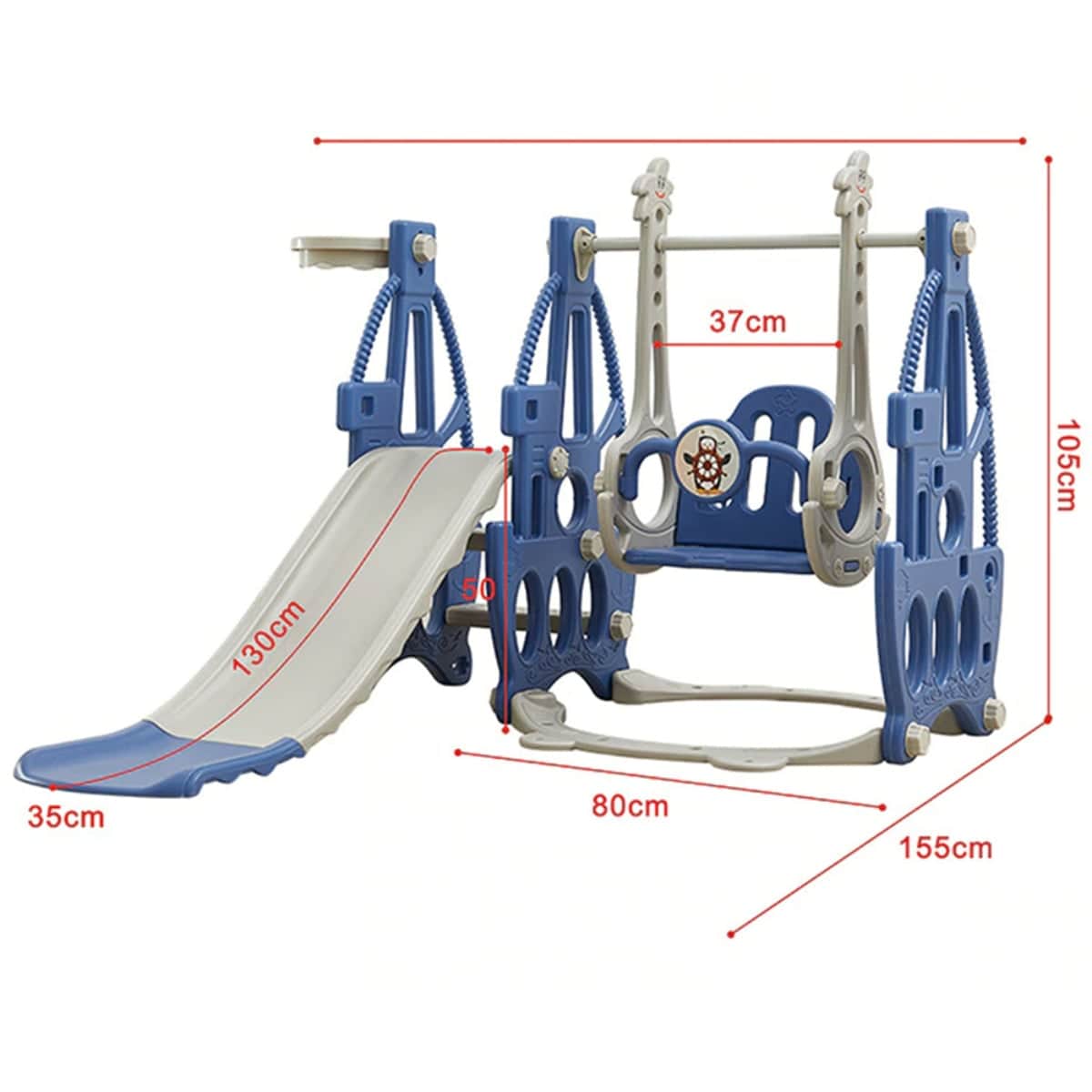 Little Story 3-in-1 Swing with Slide Toddler, 0-2 Years