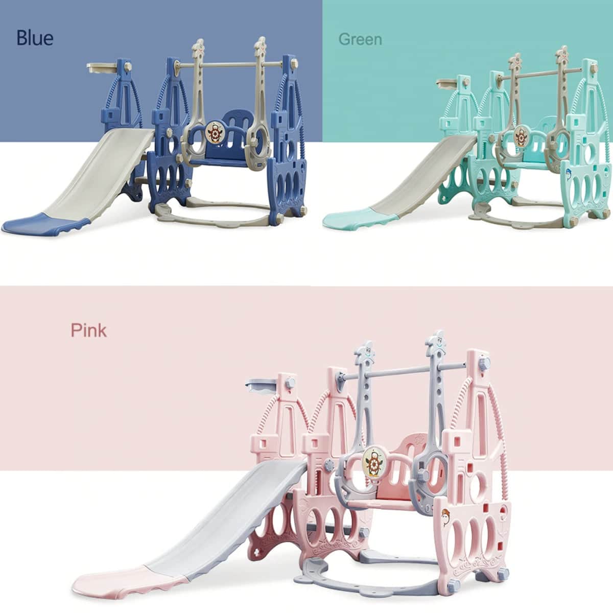 Little Story 3-in-1 Swing with Slide Toddler, 0-2 Years