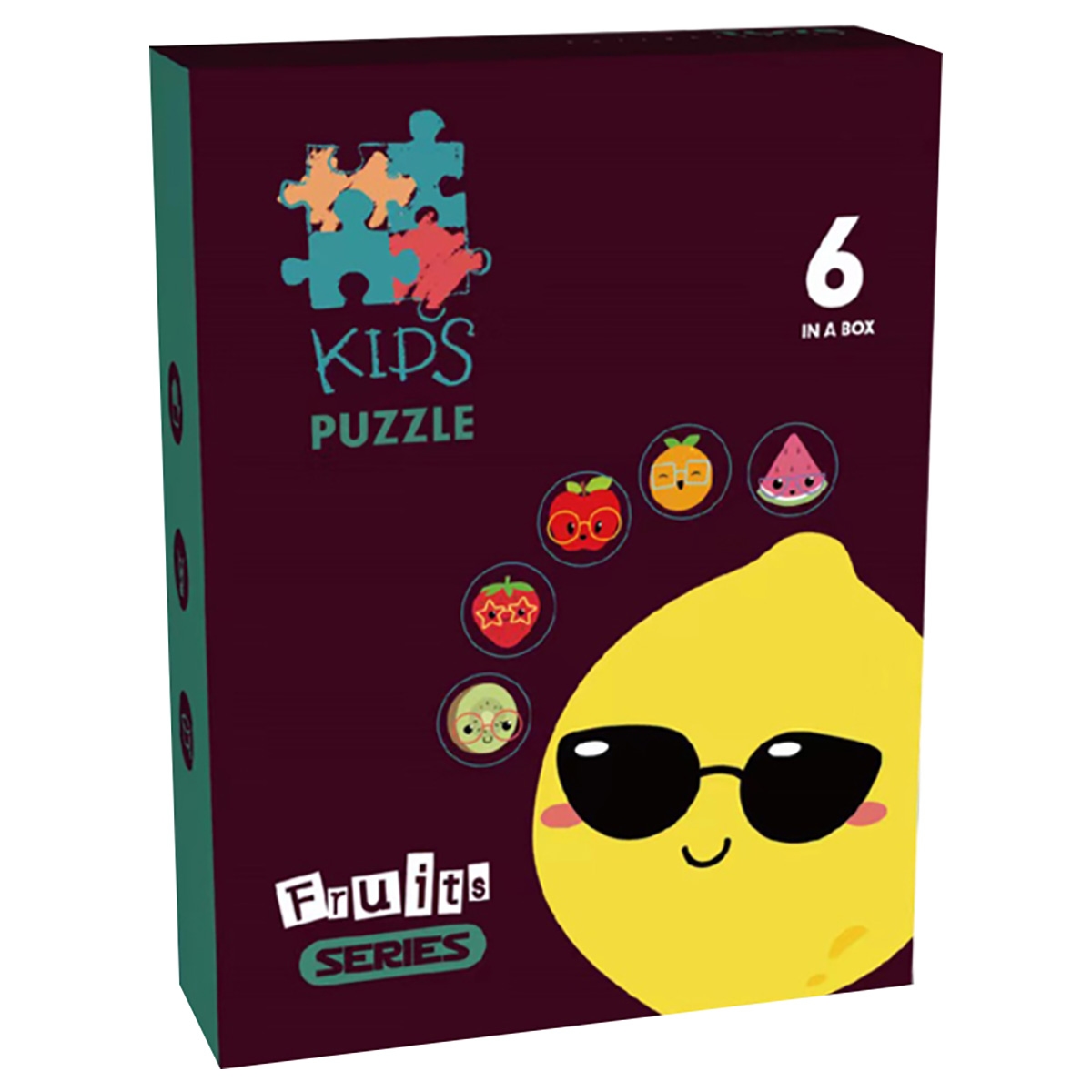 Little Story 6-In-1 Fruits Educational & Fun Game Matching Puzzle Unisex, 3-4 Years