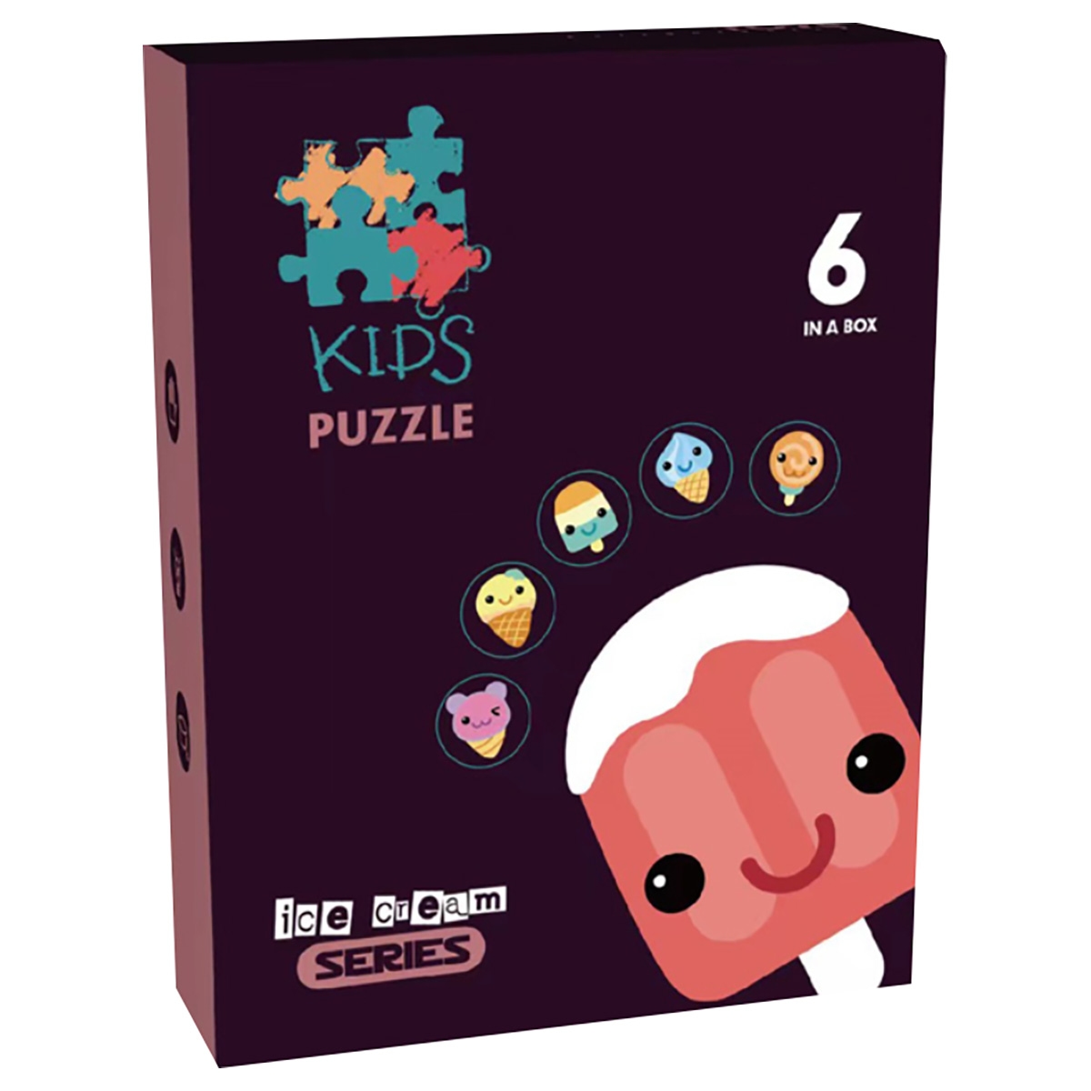 Little Story 6-In-1 Ice Cream Educational & Fun Game Matching Puzzle Unisex, 3-4 Years