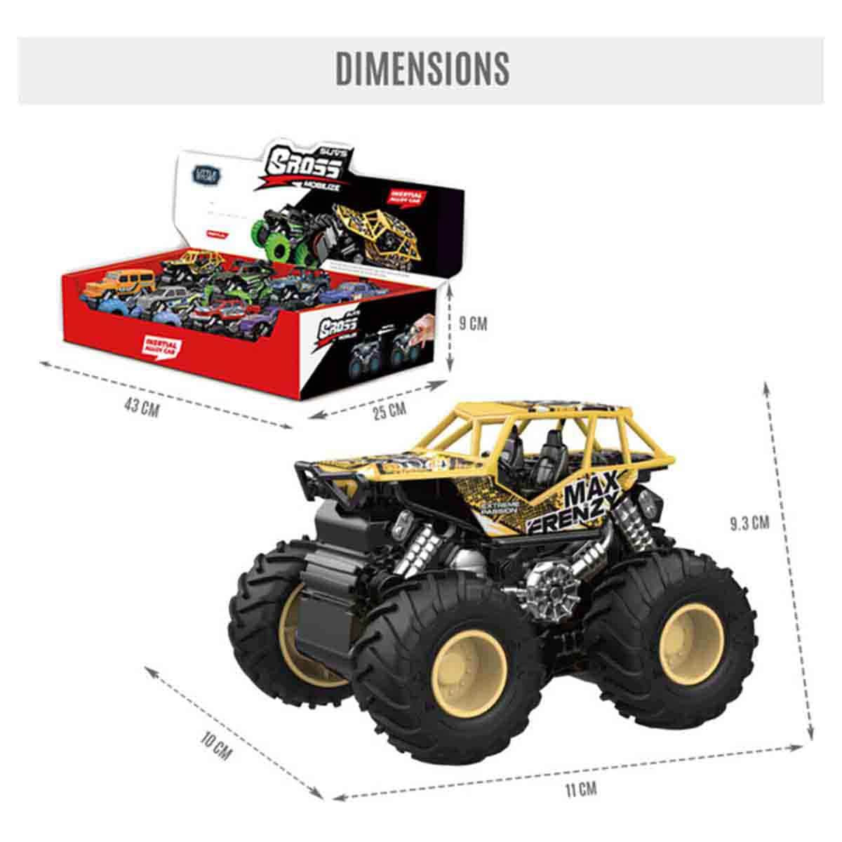 ليتل ستوري مجموعة 8 سيارات لعبة 4x4 بالقصور الذاتي للجنسين، عمر 3-4 سنوات