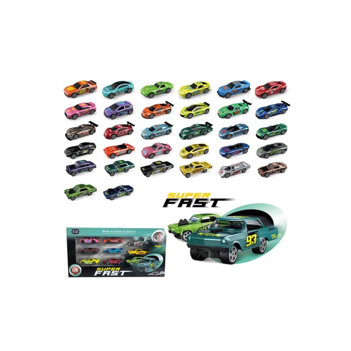 Little Story 8-in-1 Slide Diecast Toy Car Playset Unisex, 3-4 Years
