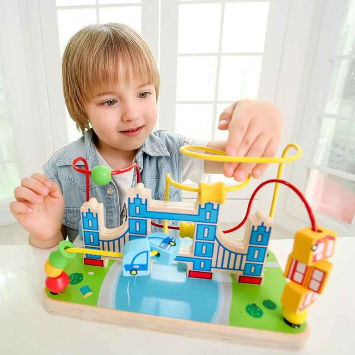 Little Story Activity Beads Maze Montessori Wooden Toy Toddler, 0-2 Years