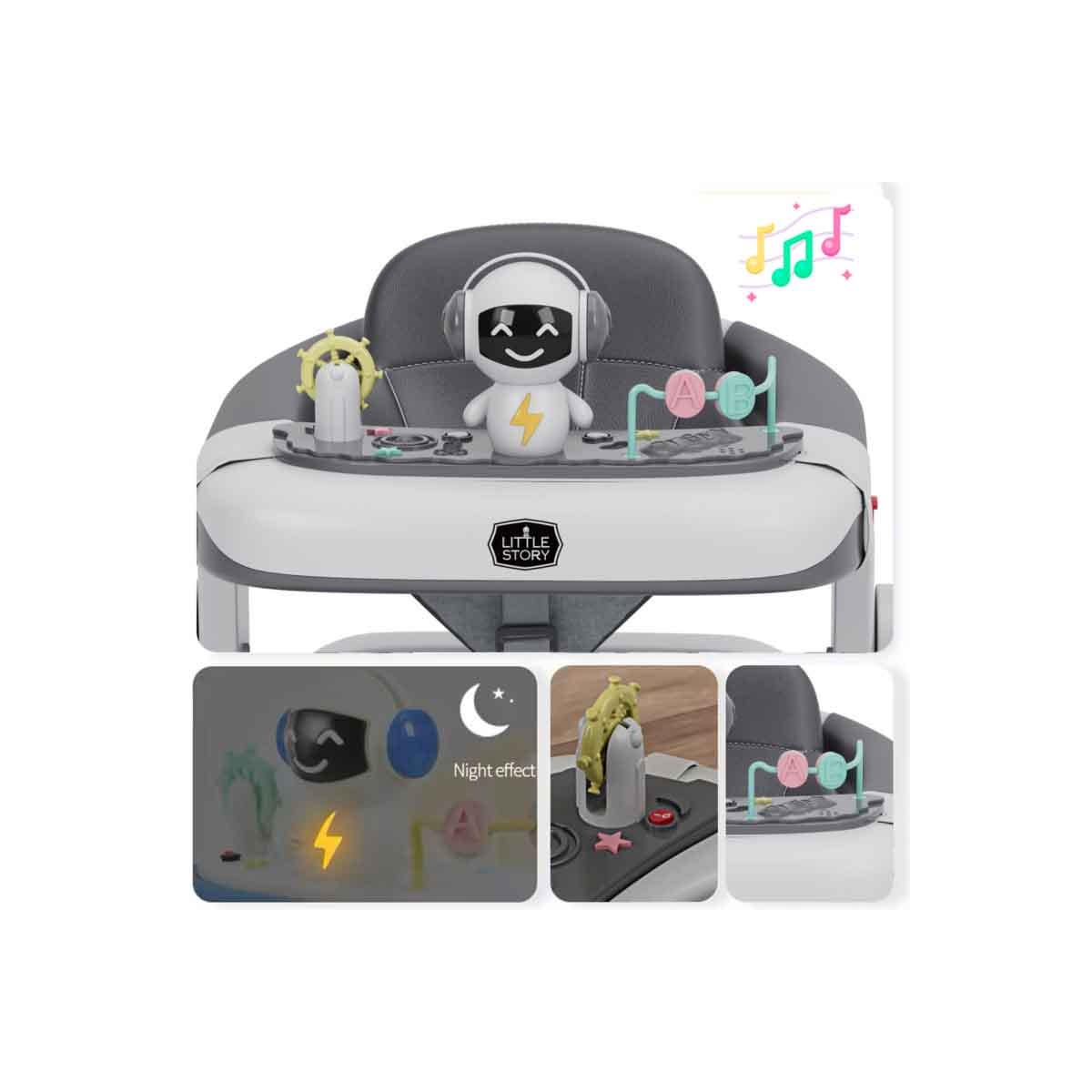 ليتل ستوري مشاية أطفال قابلة للتعديل مع ألعاب تفاعلية مناسبة من عمر 0 إلى 2 سنة