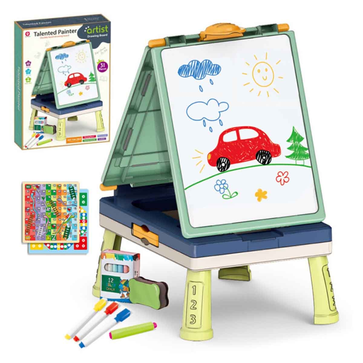 Little Story 31-Piece Artist Double-Sided Handbag Drawing Board Unisex, 3-4 Years