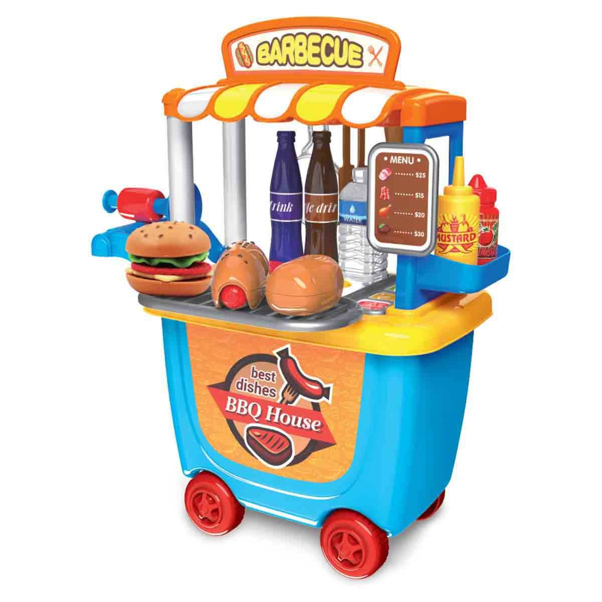 Little Story BBQ Station/Food Cart Role Play Set Unisex, 3-4 Years