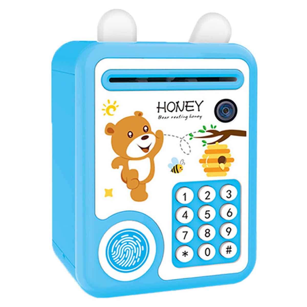 Little Story Bear Blue Lovely Piggy Bank Unisex, 3-4 Years