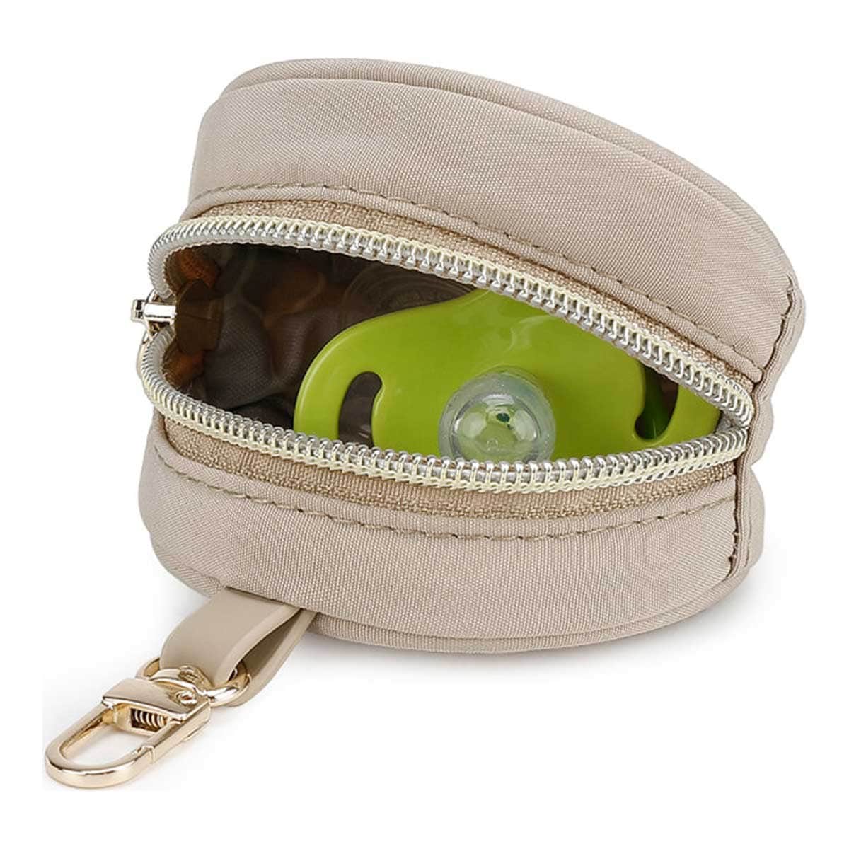 Little Story Beige Nova Tote Bag with Pacifier Pod
