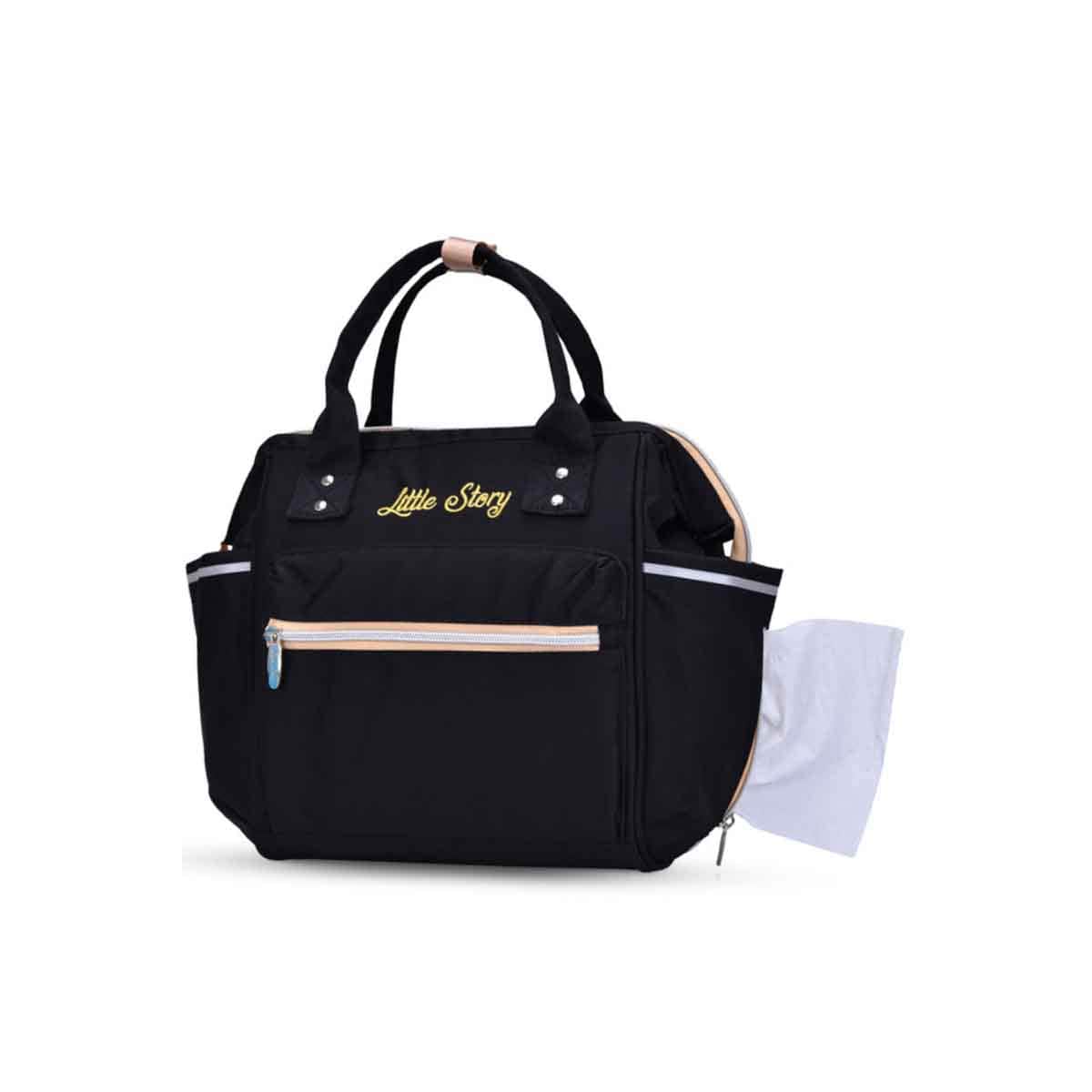 Little Story Black Ace Diaper Bag