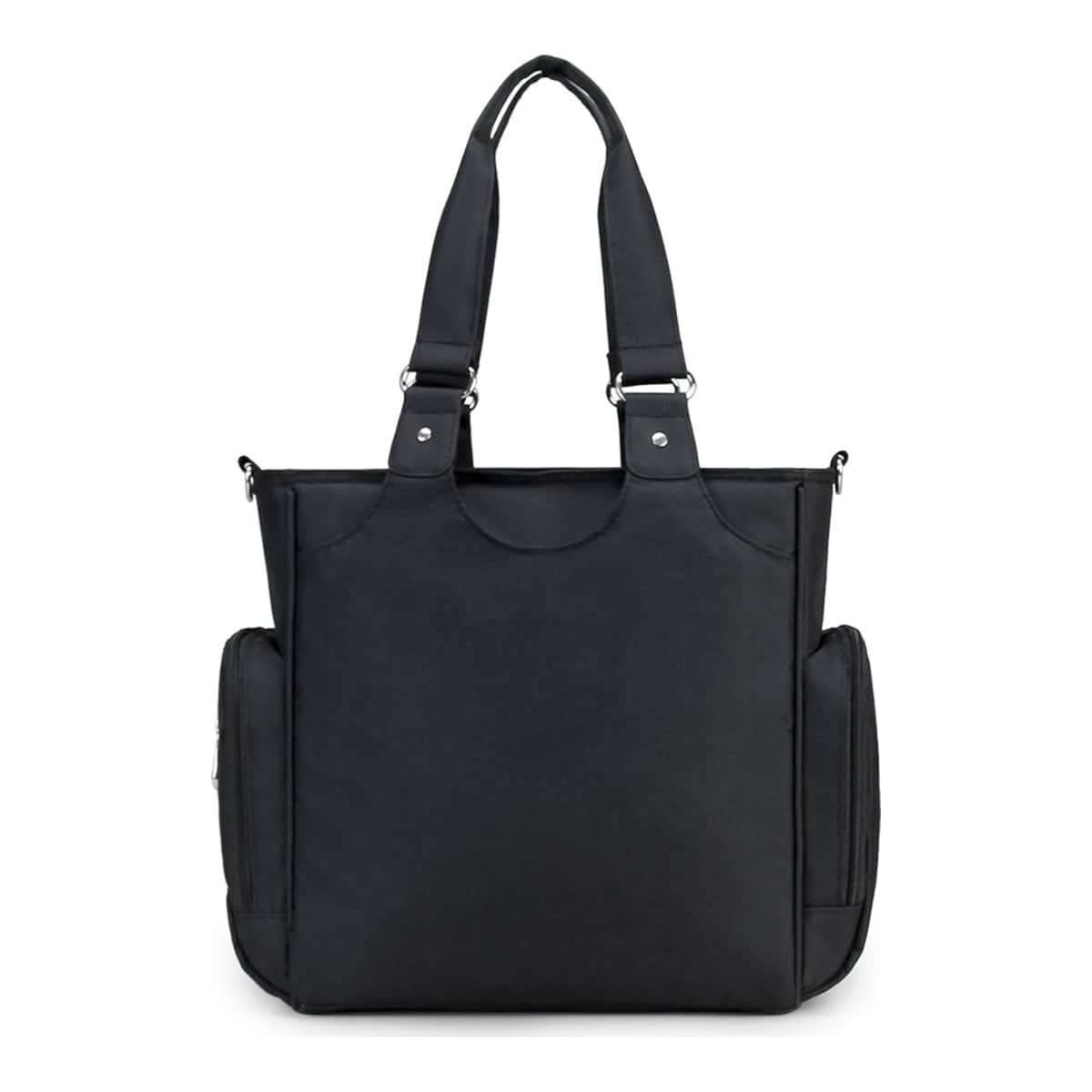Little Story Black Quilted Diaper Bags with Stroller Straps & Changing Mat
