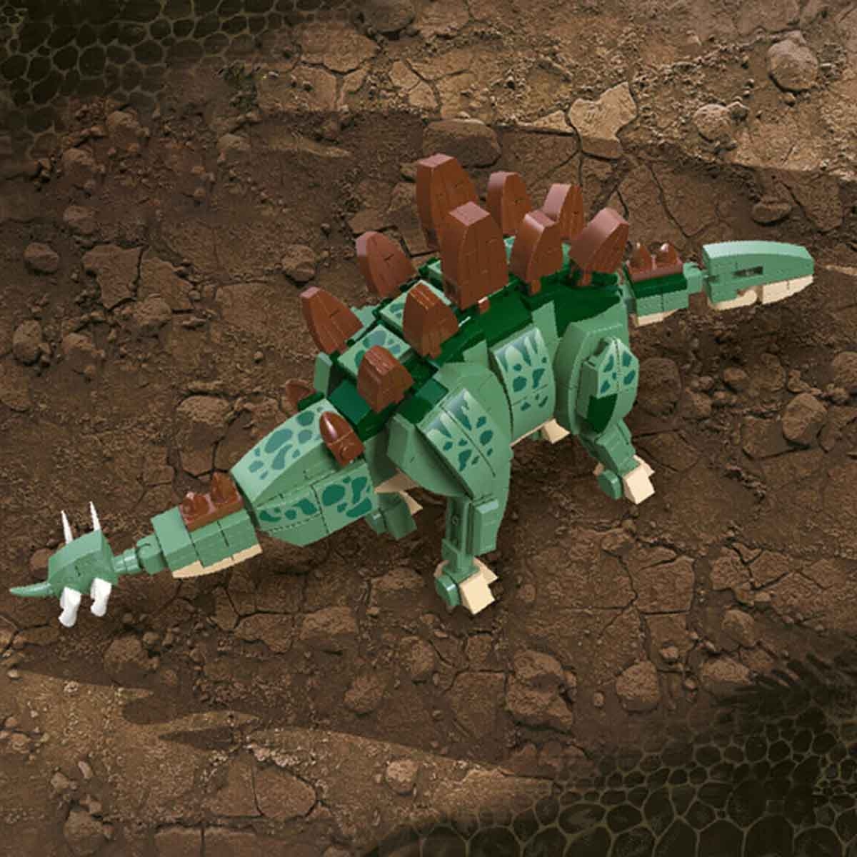 Little Story 322-Piece Dinosaurs World Stegosaurus Blocks Toy