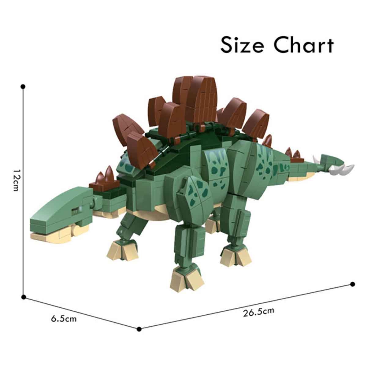 Little Story 322-Piece Dinosaurs World Stegosaurus Blocks Toy