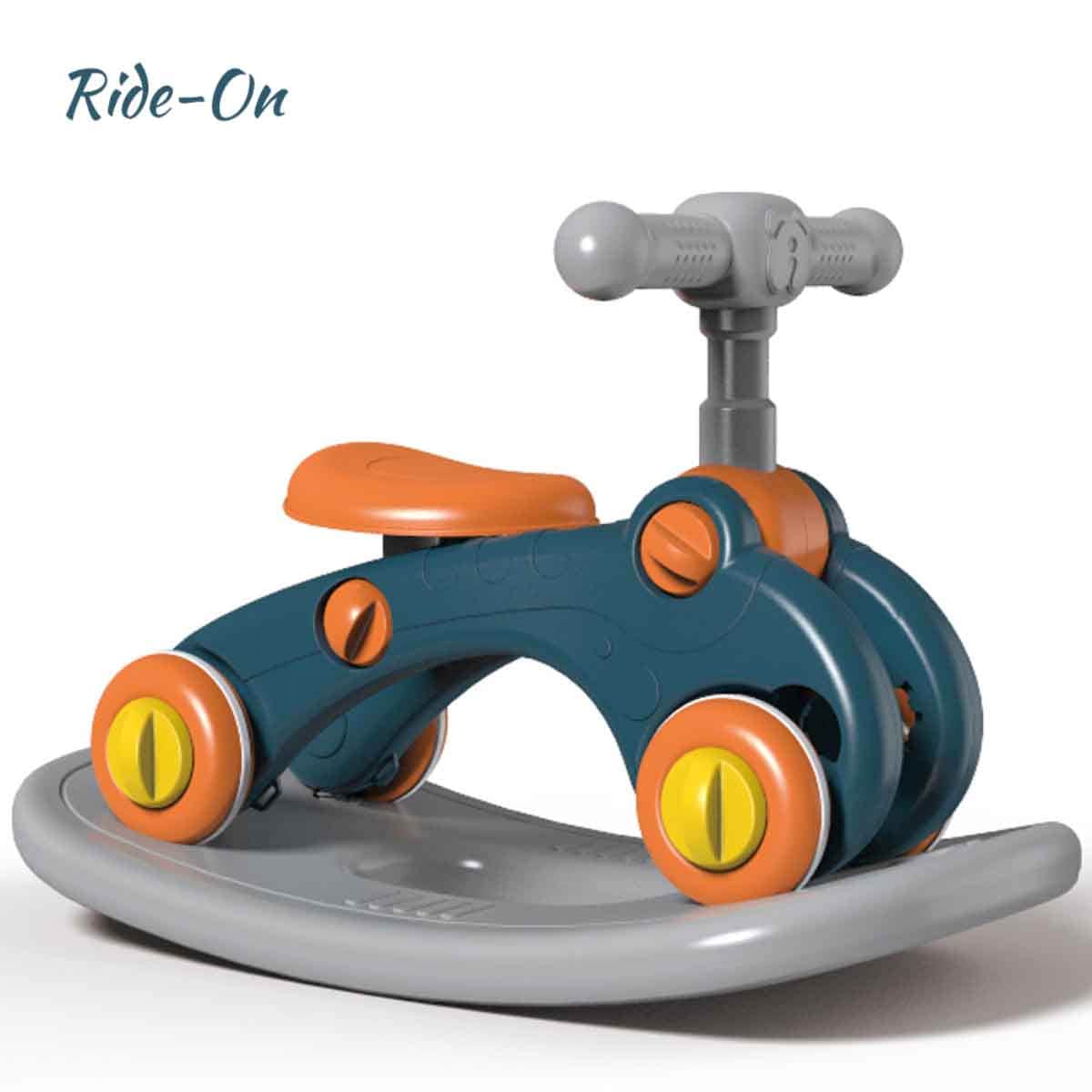 Little Story Blue 6-in-1 Baby Activity Center Walker Toddler, 0-2 Years