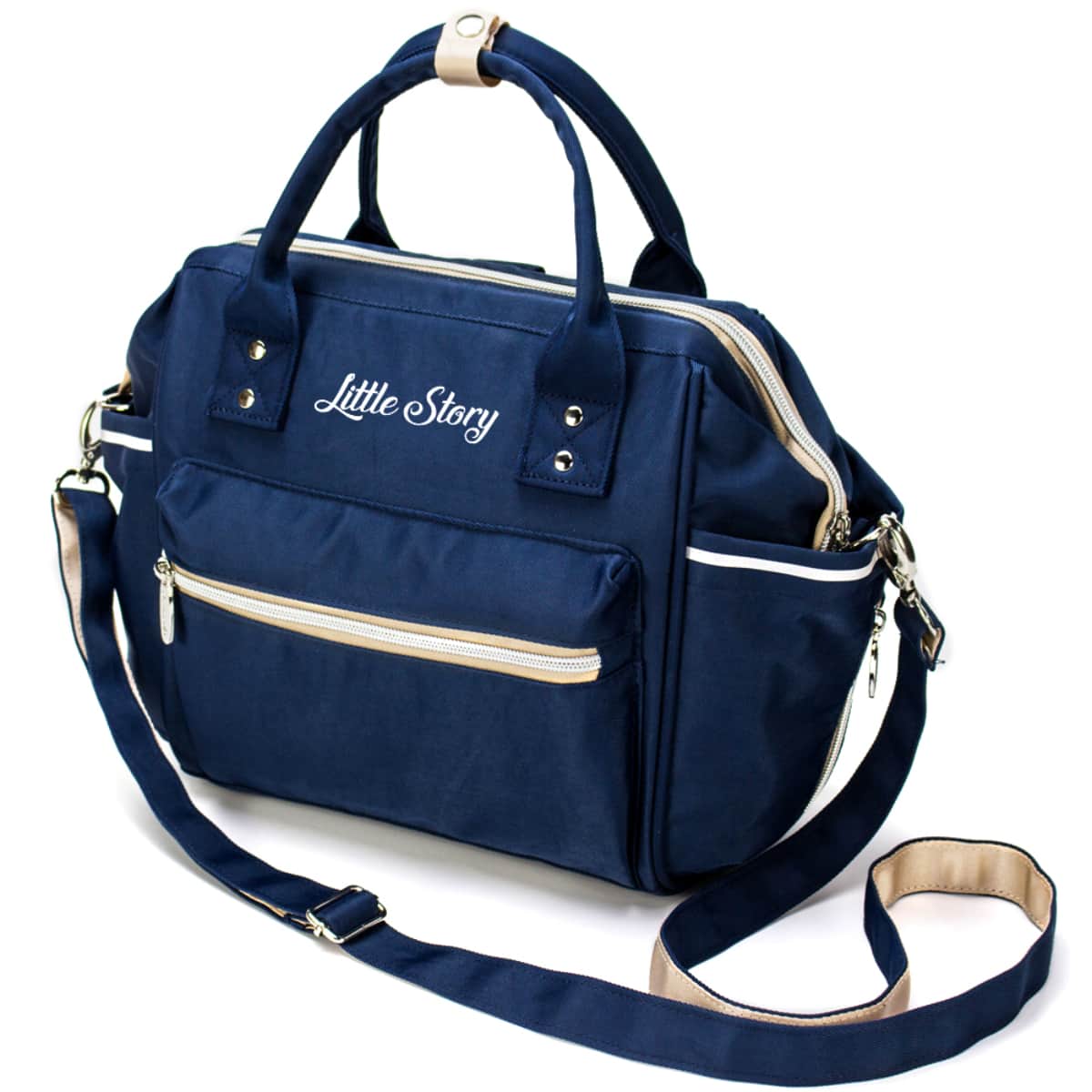 Little Story Blue Beige Ace Diaper Bag Toddler