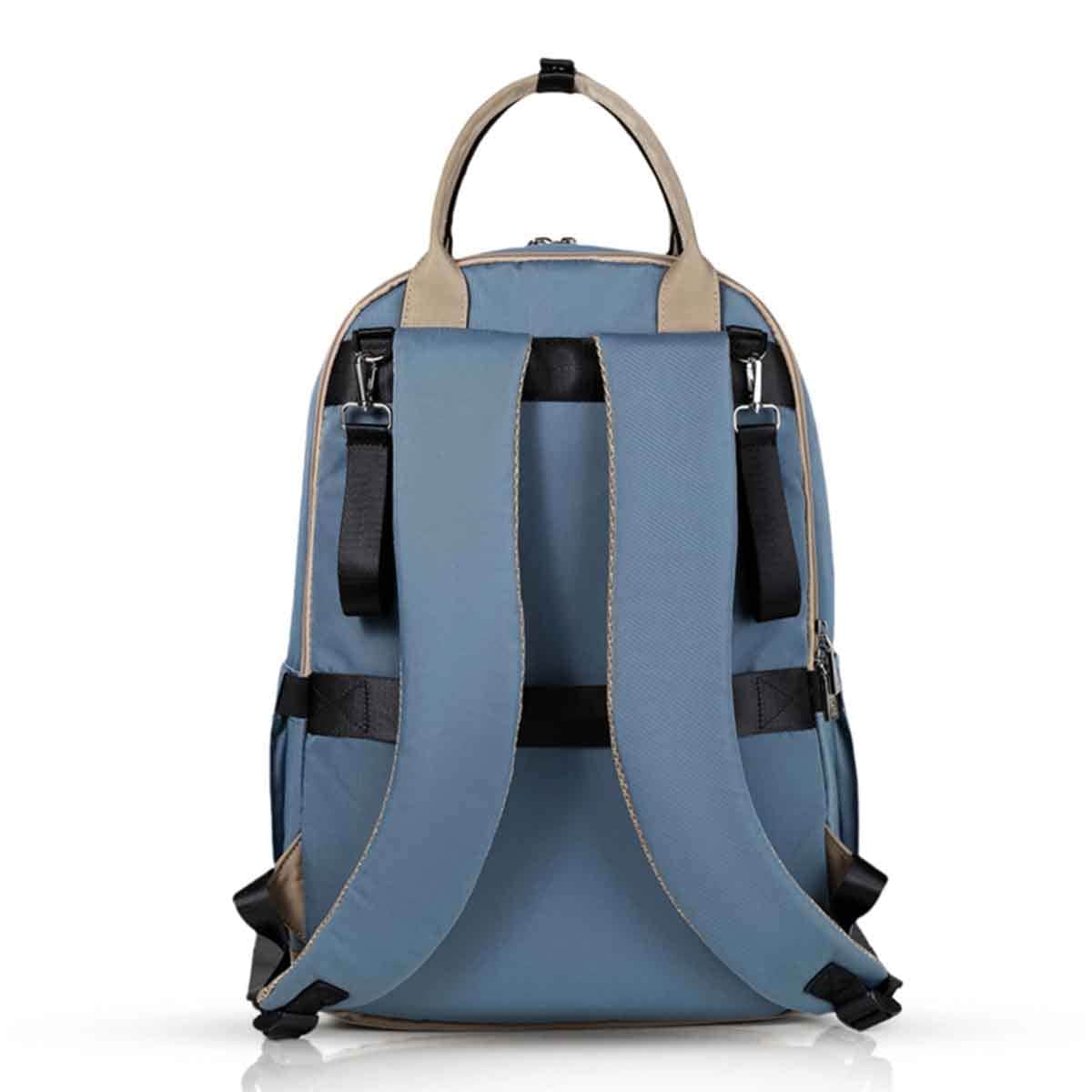 Little Story Blue Kenzie Mom Dad Travel Diaper Backpack