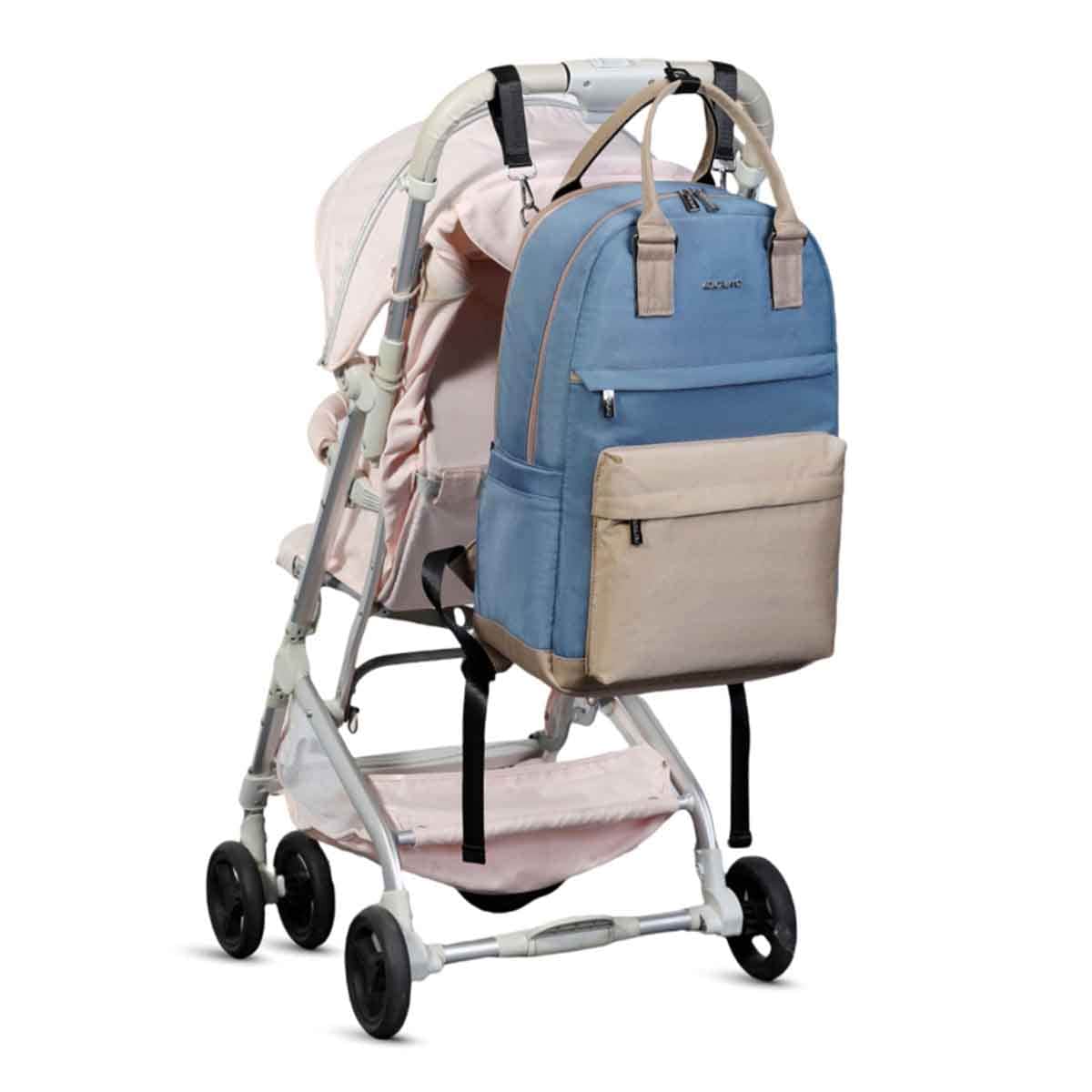 Little Story Blue Kenzie Mom Dad Travel Diaper Backpack