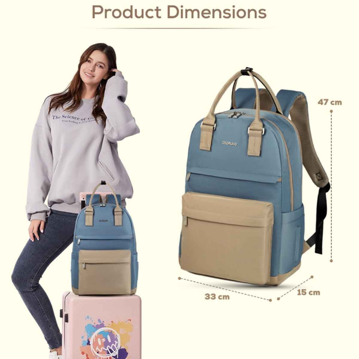 ليتل ستوري حقيبة حفاضات ظهر كينزي للسفر أزرق للأم والأب