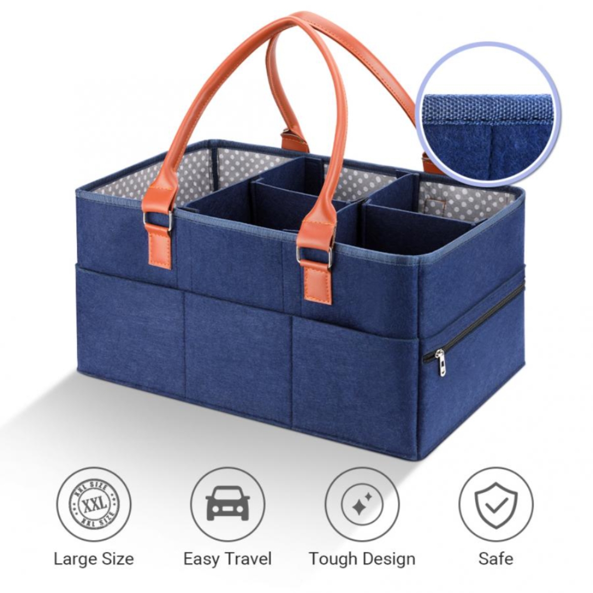 Little Story Blue Premium Diaper Caddy Toddler