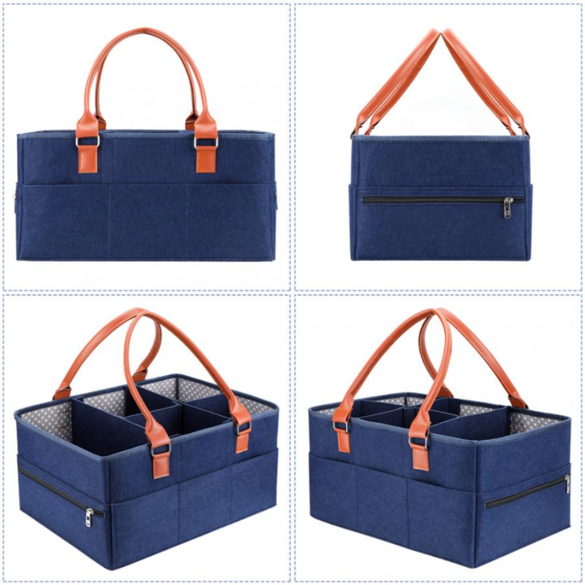 Little Story Blue Premium Diaper Caddy Toddler