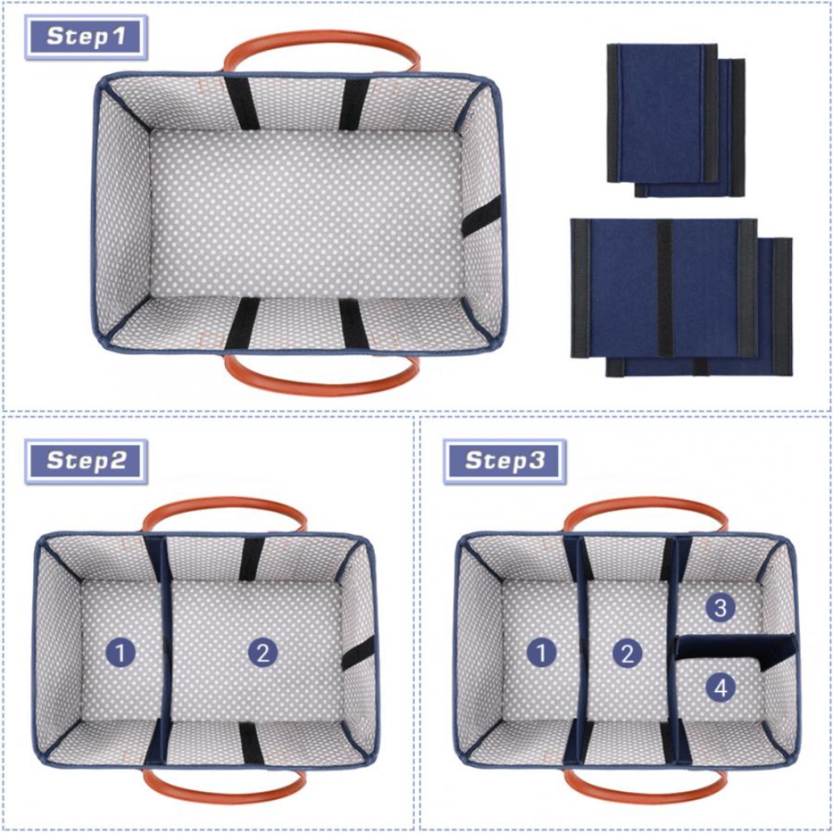 Little Story Blue Premium Diaper Caddy Toddler