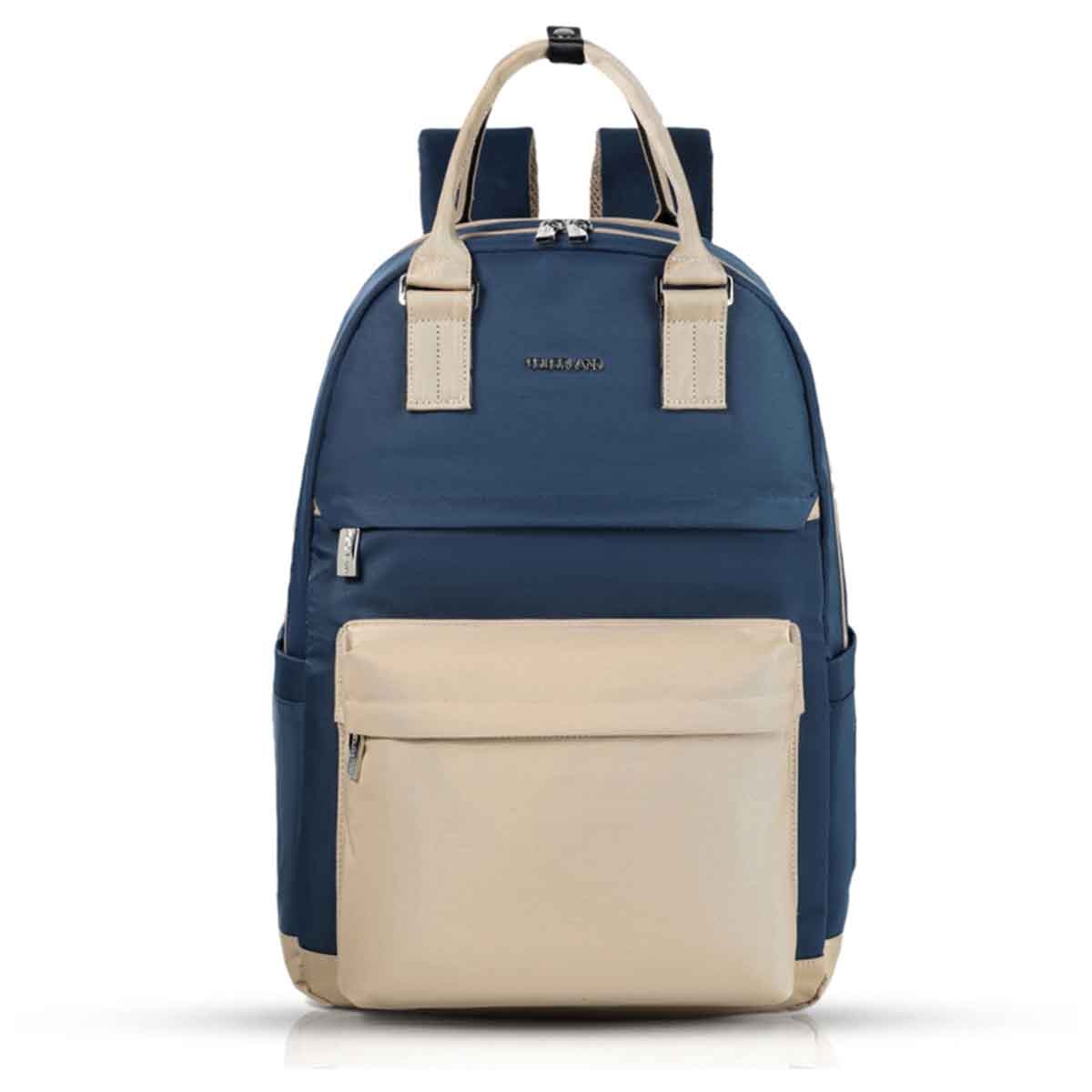 Little Story Dark Blue Kenzie Mom Dad Travel Diaper Backpack