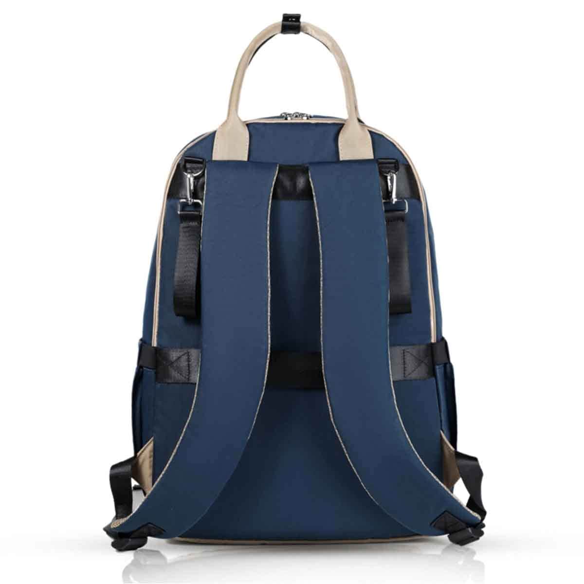 Little Story Dark Blue Kenzie Mom Dad Travel Diaper Backpack